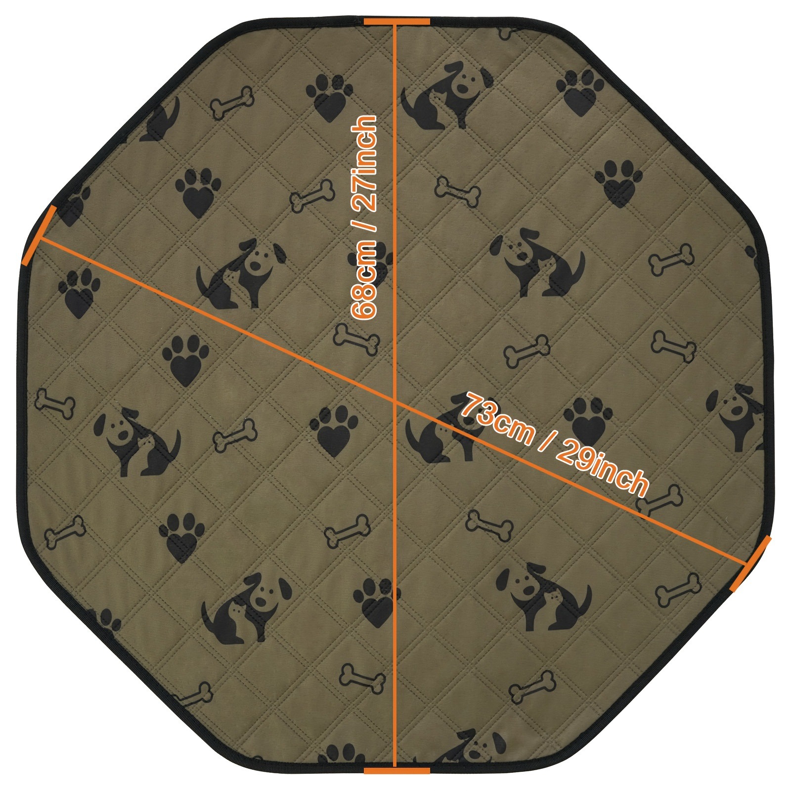 New Washable Octagonal Dog Potty Pad 6