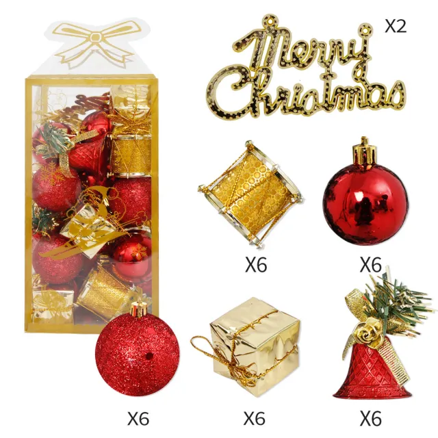 Christmas Foam Pendant Holiday Party Supplies Decoration Gold - Shop at LoveMi