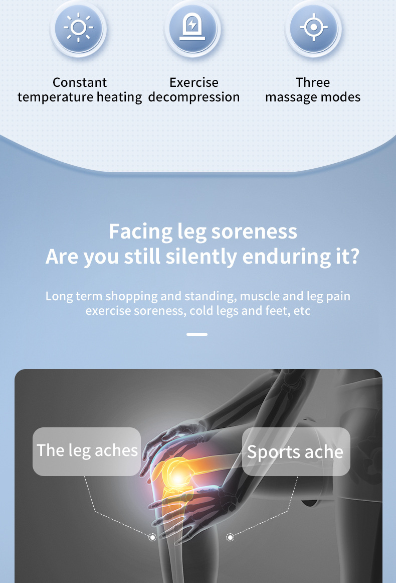 Title 5, Leg Kneepad Electric Heating Warm Massager