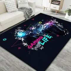 Home Living Room Game Console Controller Printed Decorative Carpet - Game Machine2 - View 1