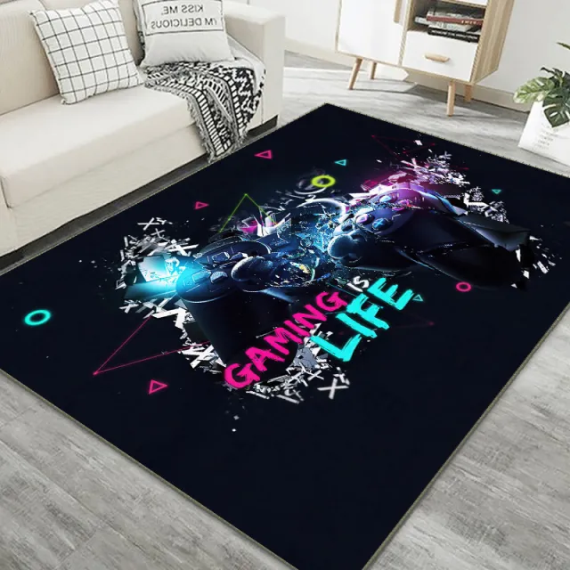 Home Living Room Game Console Controller Printed Decorative Carpet Game Machine2 - Shop at LoveMi