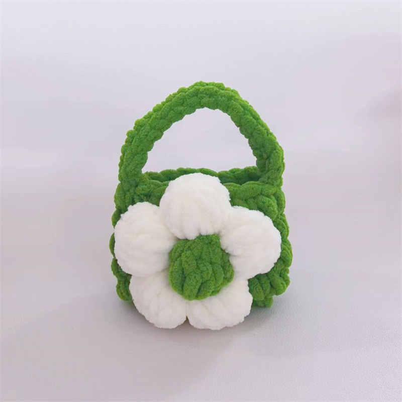 Finished Crocheted Camellia Earphone Case