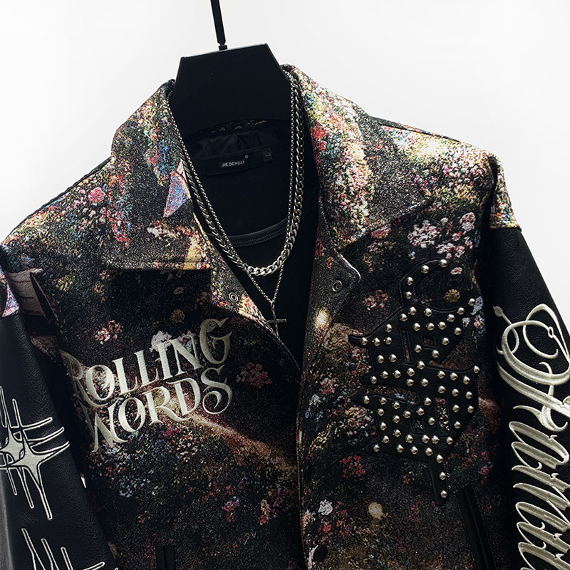Machine Embroidery Jacket Loose Fashion Baseball Uniform