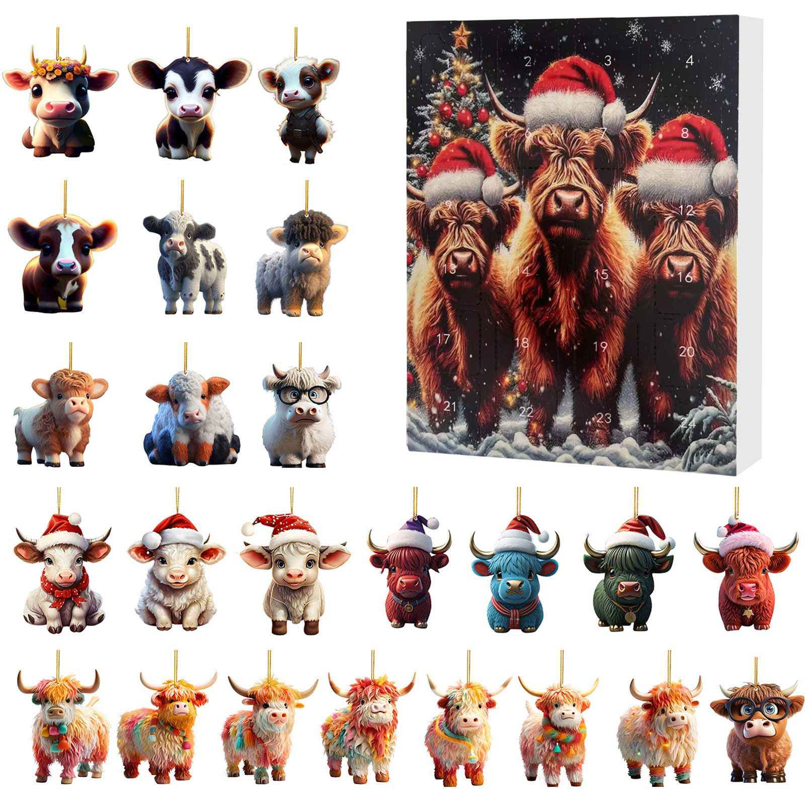 Title 6, Christmas Creative Yak Santa Claus