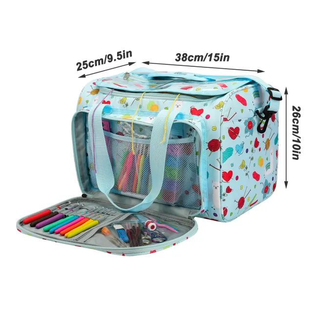 Wool Storage DIY Woven Buggy One Shoulder Printing Bucket Bag Luggage Round Bag Ac227C4 Big Sheep - Shop at LoveMi