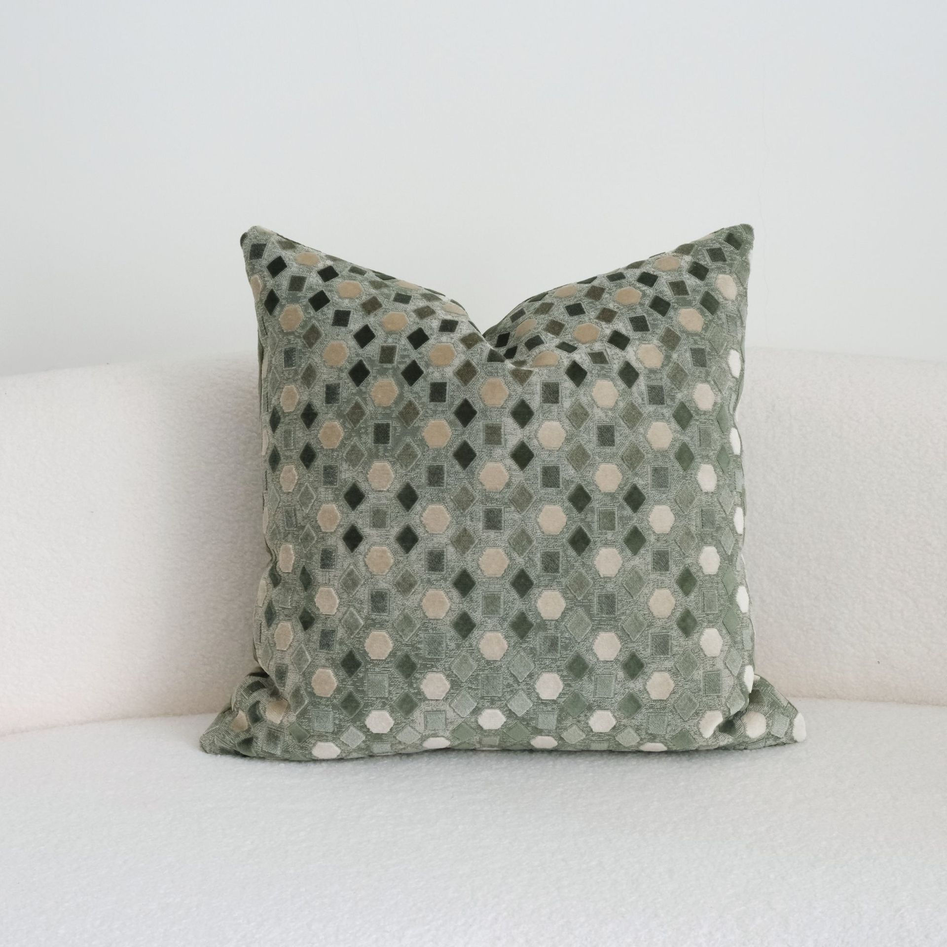 Green Drawstring Cushion Pillow, picture 2 of 4