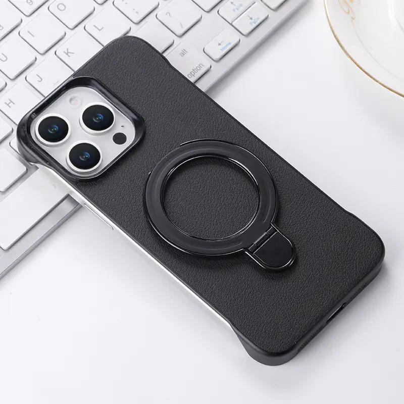 Magnetic Bracket Phone Case Frameless Protective Cover