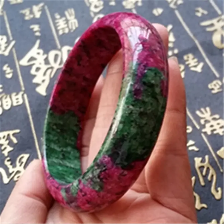 Jade Peach Blossom Seiko Polished Plum Red
