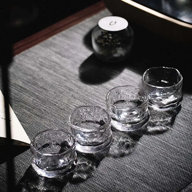 Japanese Portable Home Crystal Glass Teacup