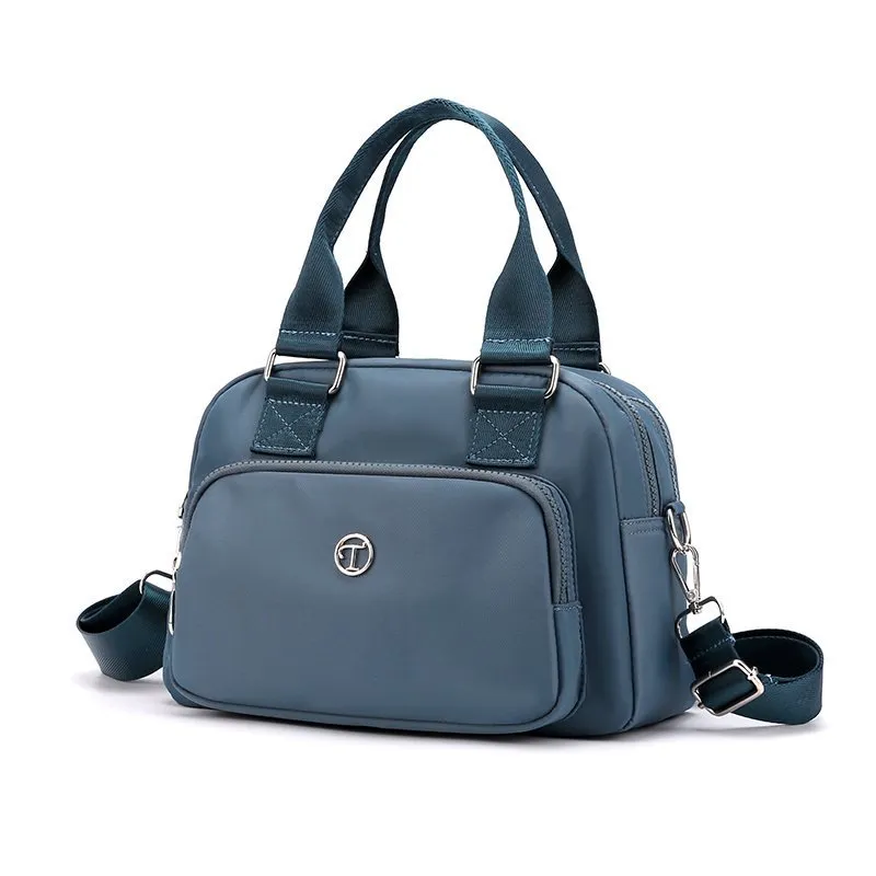 Fashion Women's Handbag Oxford Cloth Large-capacity Crossbody Bag - Blue