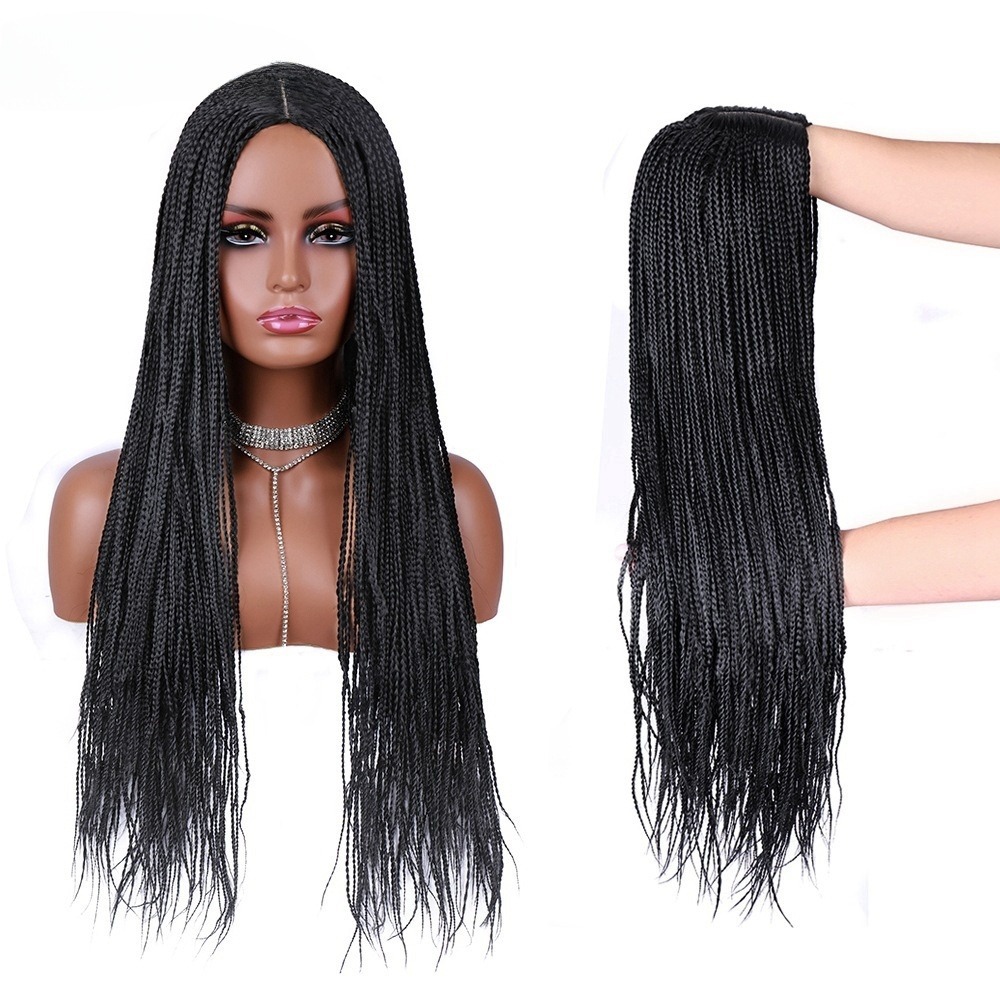 African Braid Long Hair Synthetic Wigs Women 4