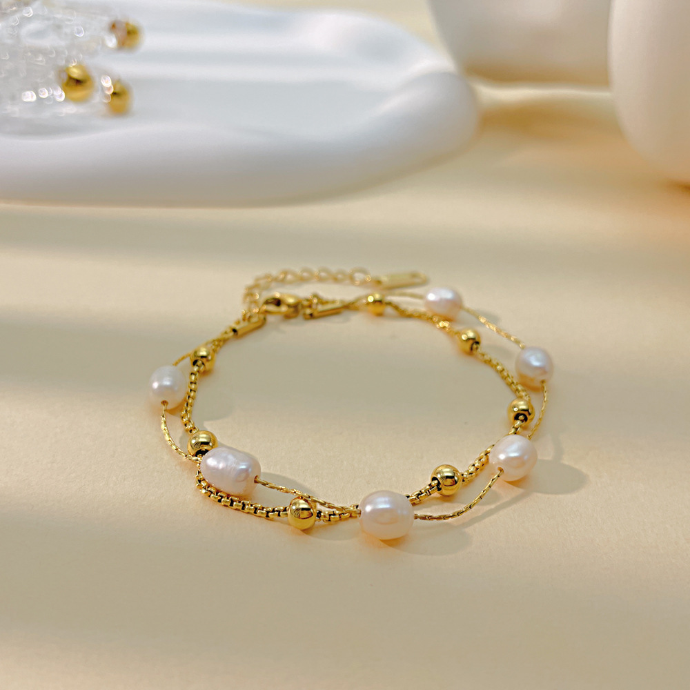 Women's Versatile Natural Freshwater Pearl Bracelet