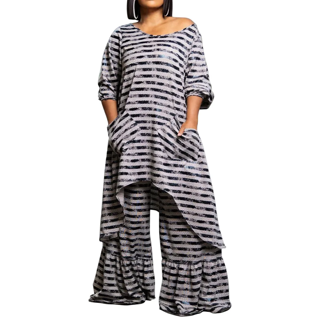 Women's Fashion Plus Size Irregular Suit - White