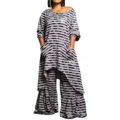 Women's Fashion Plus Size Irregular Suit - White - View 1
