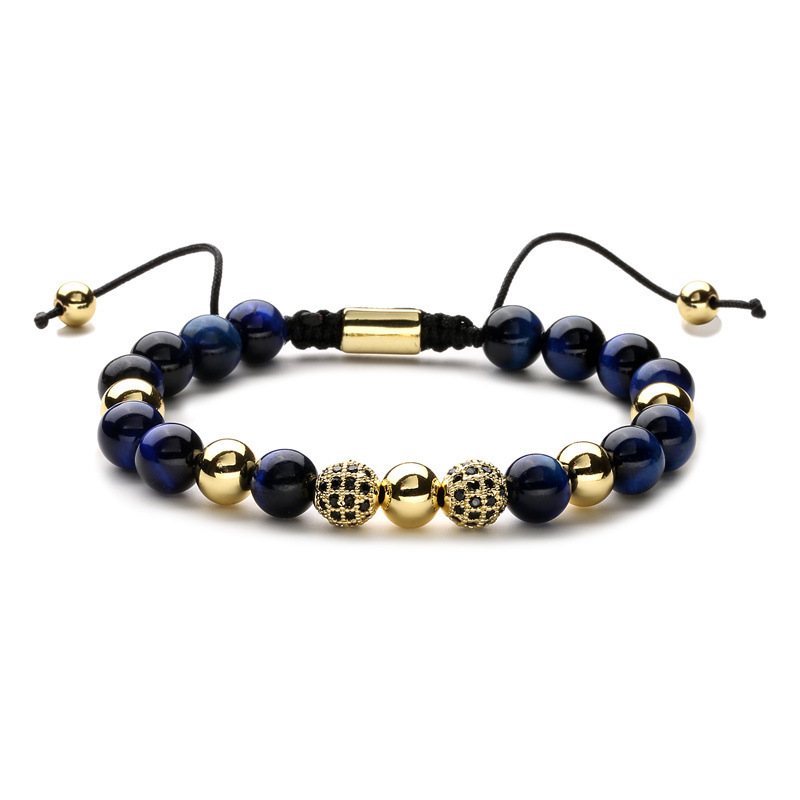 Colorful Tigereye Beaded Weave Bracelet