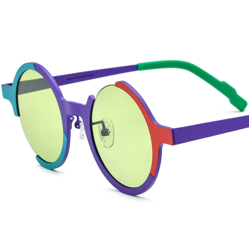 Colorful Pure Titanium Sunglasses In Unique Shapes - Image 5