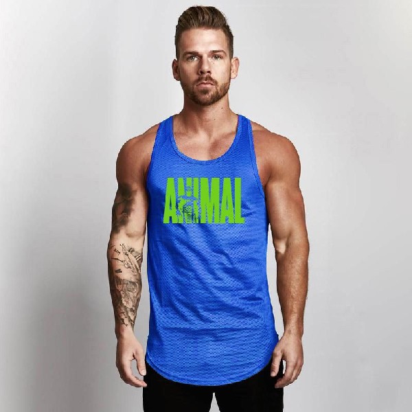 Title 17, Fitness Heren Shirt Slim Fit Vests Mesh Singlet...