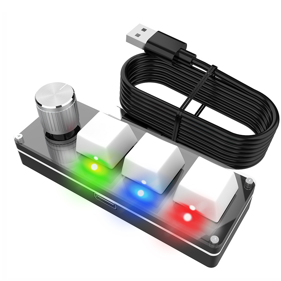 3-key Usb Custom Office Keyboard Your PS Shortcut Key