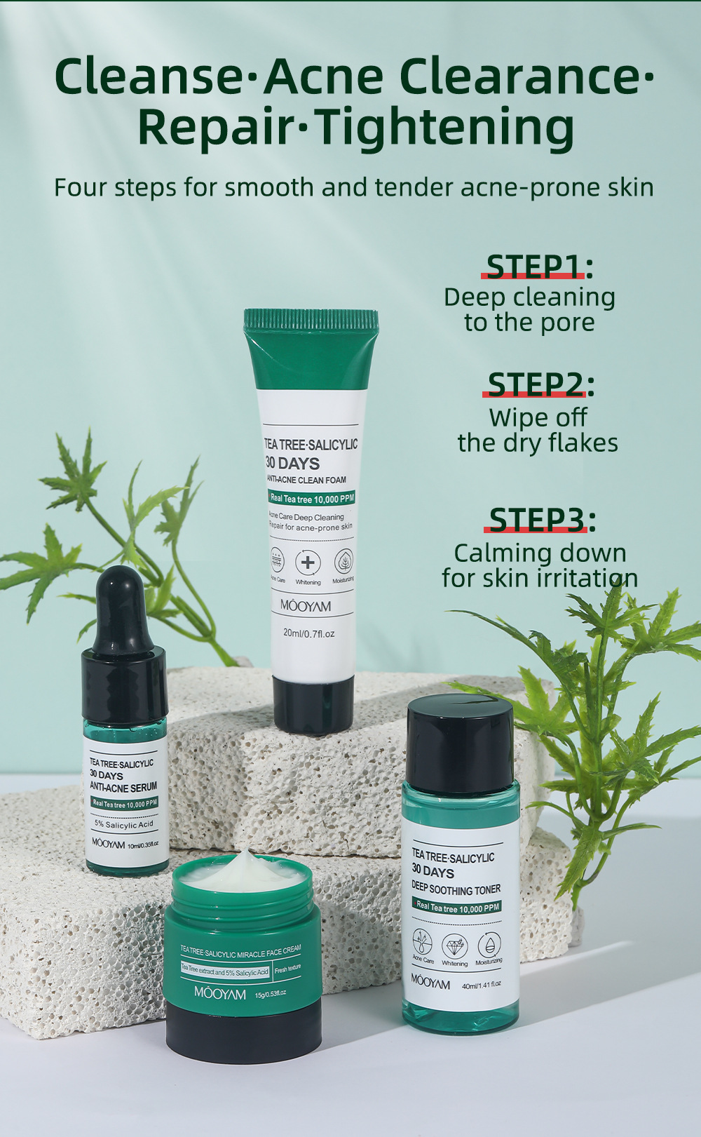 Title 7, Tea Tree Acne Removing Box Skin Care Set