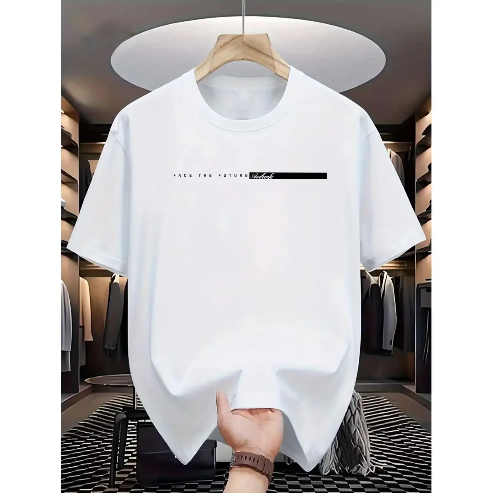 Men's Fashion Wear Half Sleeve Bottoming Shirt