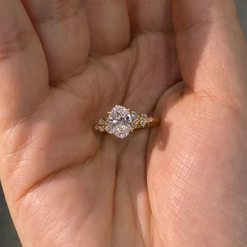 Versatile Moissanite Casual Ring For Women
