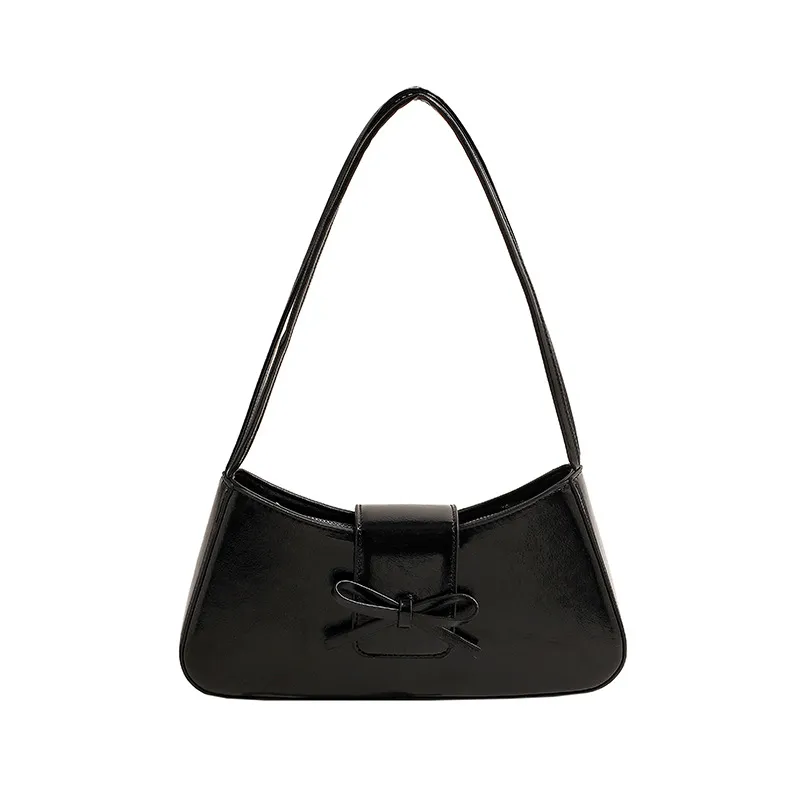 Simple Women's Special-interest Design Shoulder Bag - Black