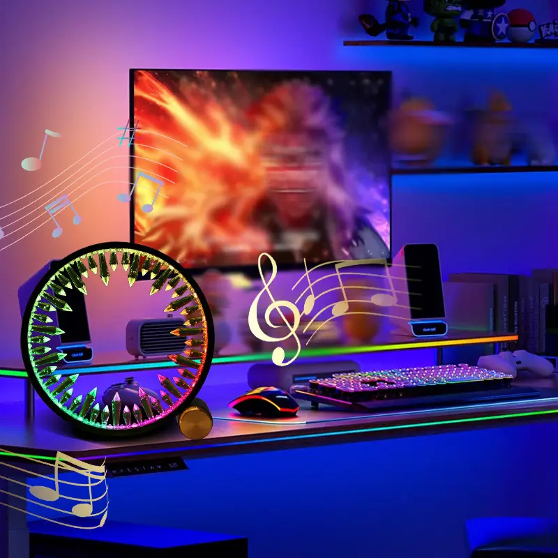 RGB Pickup Ambience Light LED Decoration Seven-color Night Light