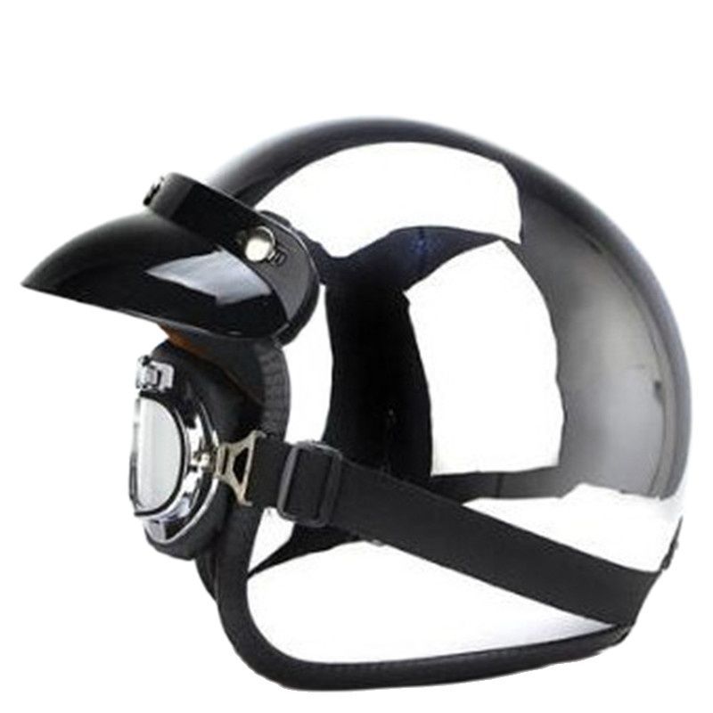Retro Battery Electric Vehicle Helmet Mirror Reflective