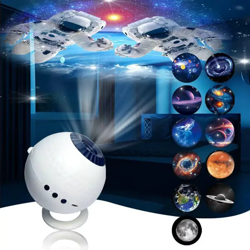 Bluetooth Globe Projector Lamp HD Galaxy Starry Sky Moon