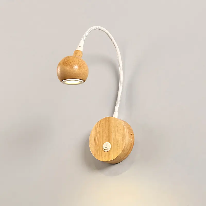 Creative Nordic Bedroom Bedside Wall Lamp Simple