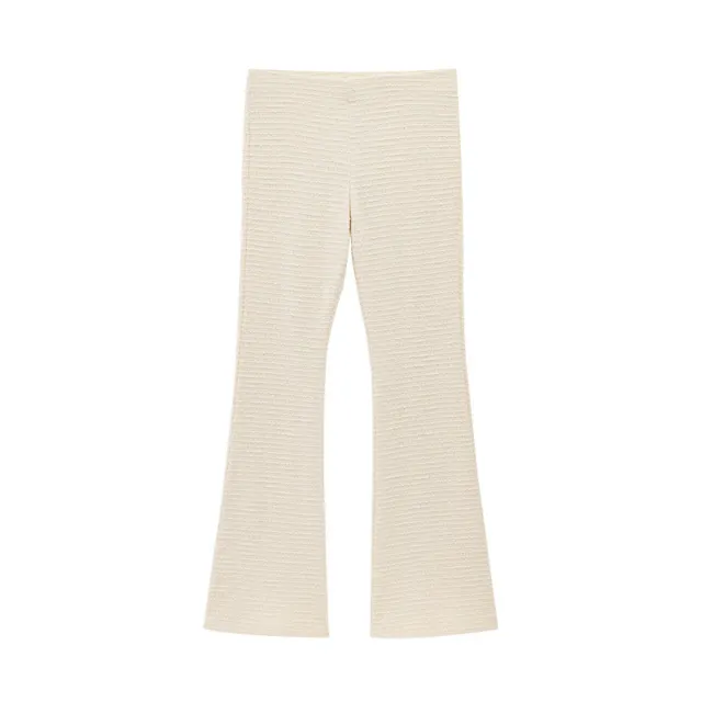 Bowknot Long sleeved Top Bell bottom Pants Long Pants Suit Pants M - Shop at LoveMi