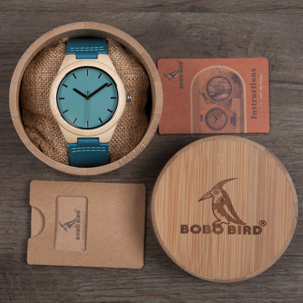 F20 Classic Wooden Analog Quartz Watch 2