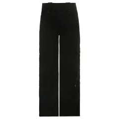 Fried Street Straight Casual Pants American Style - Black - View 1