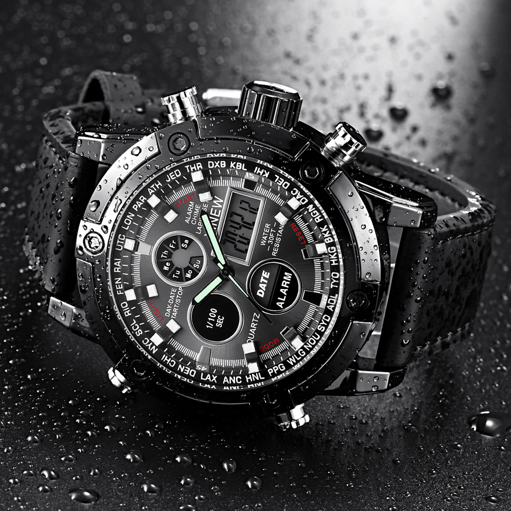 Men's Fashion Belt Multi-functional Watch