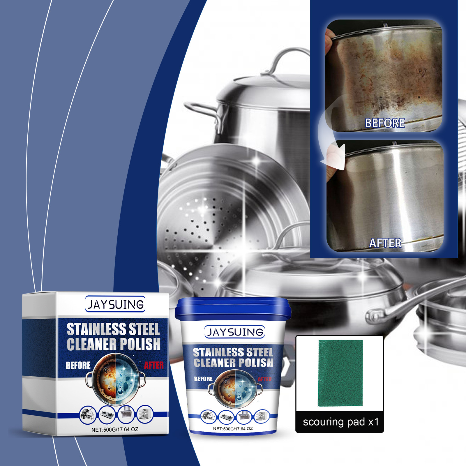 Kitchenware Decontamination Cream Rust Black Dirt Cleaning