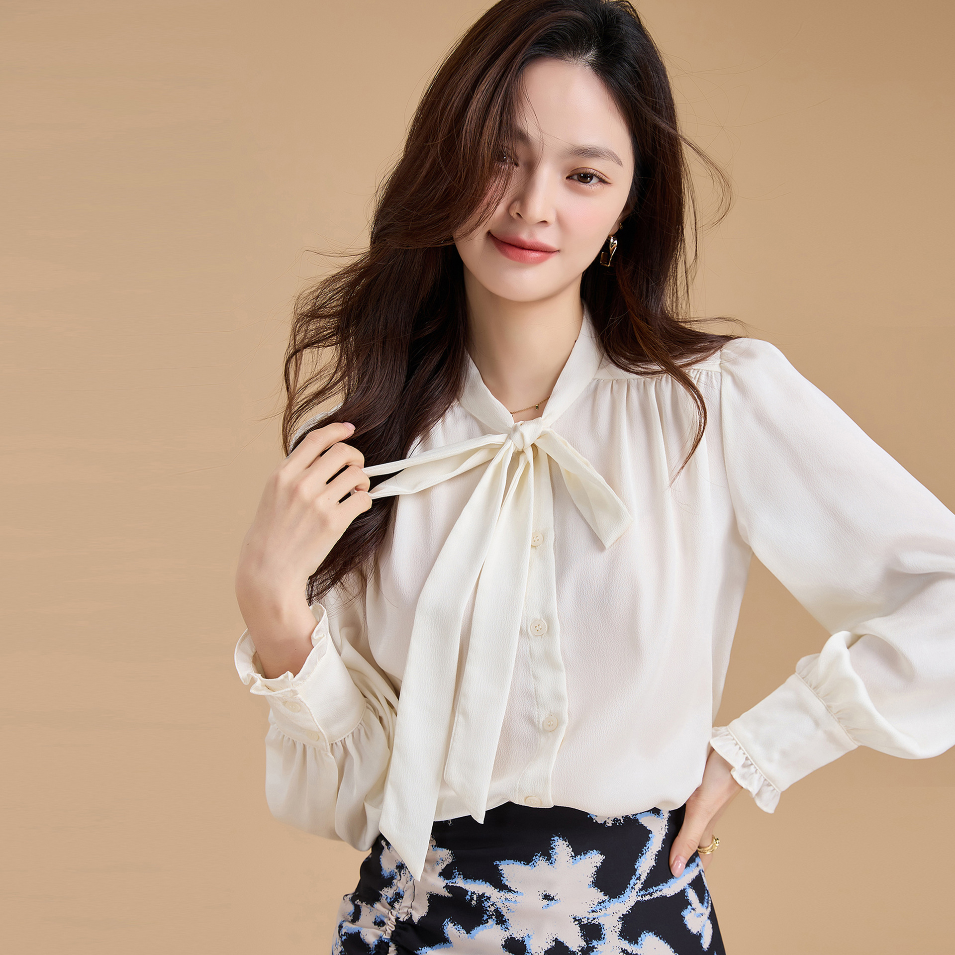 New Temperament Commute Professional White Shirt Women