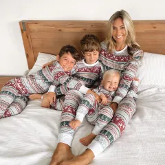 Christmas Fashion Home Wear Family Set - Grey - View 1
