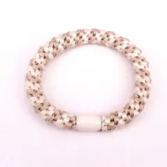 Women's Headband Accessories Elastic Rubber Band Hair Ring - 52 Ivory Beige - View 1