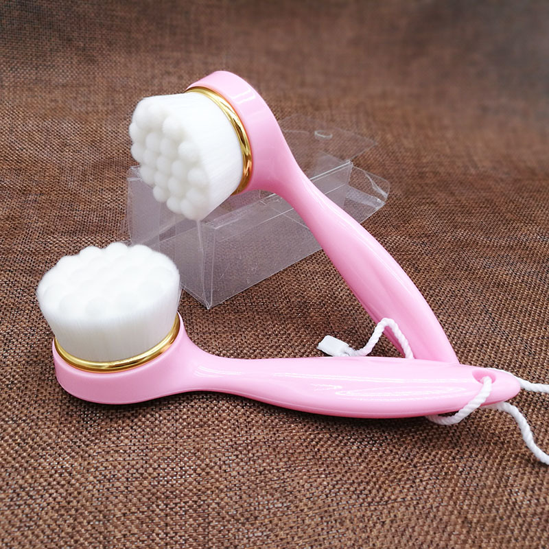 Soft-bristle Facial Cleansing Brush Manual Cleansing Device Beauty Cleaning Tool