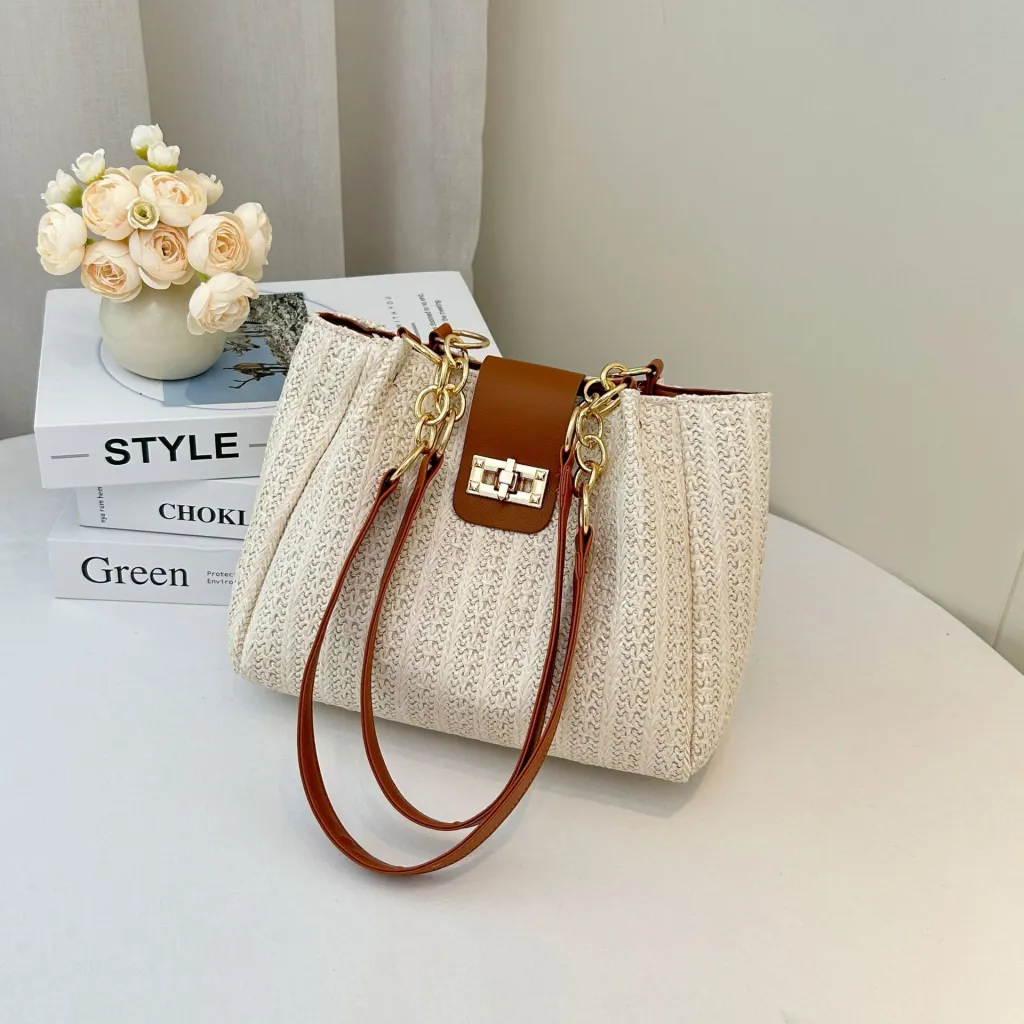 Spring New Classic Style Women's Shoulder Bag - Brown