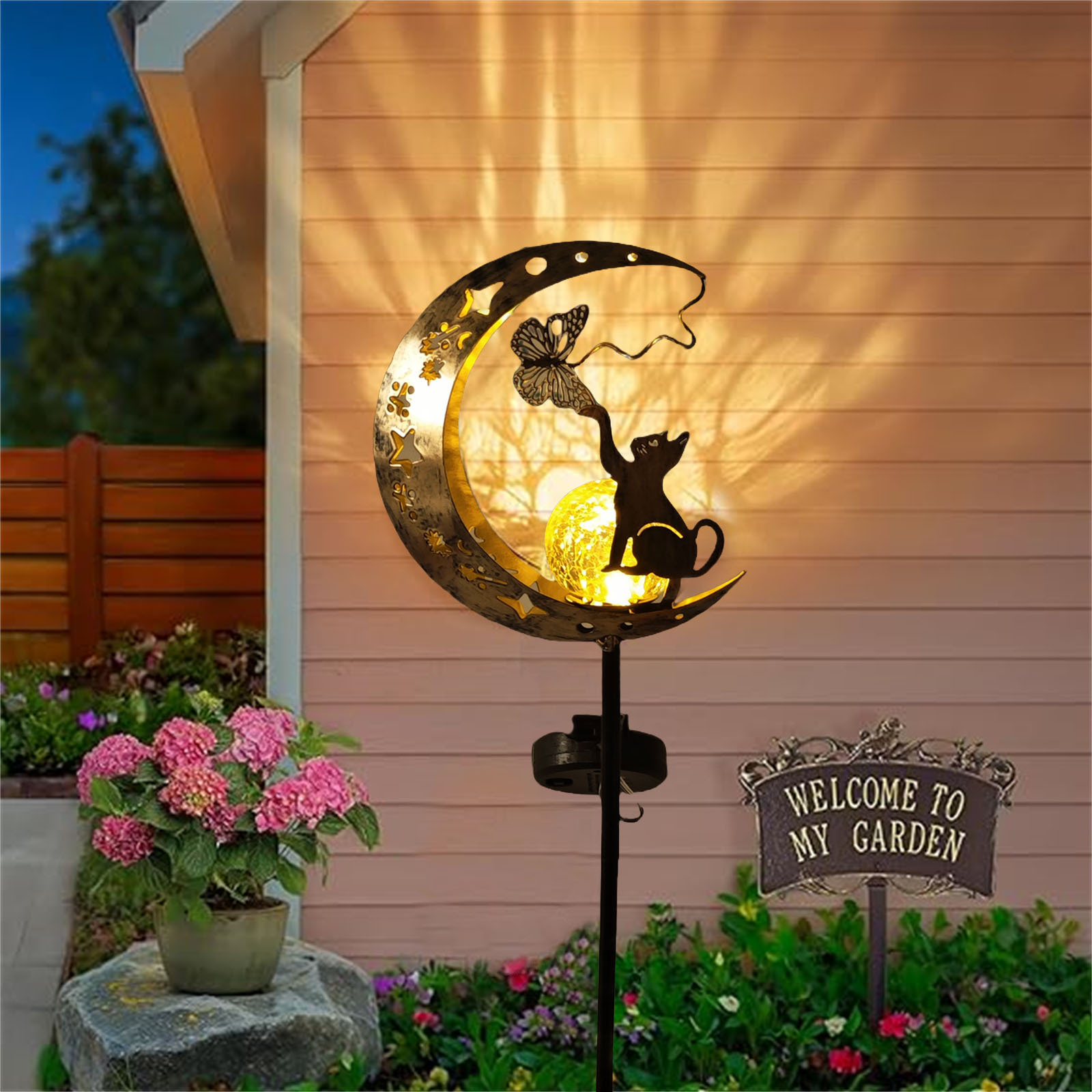 Wrought Iron Outdoor Garden Solar Light — foto 3