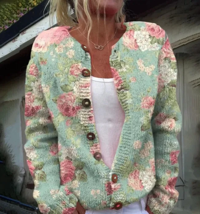 3D Digital Printing Cardigan Knitted Coat - Jlkswt S3159-Xl