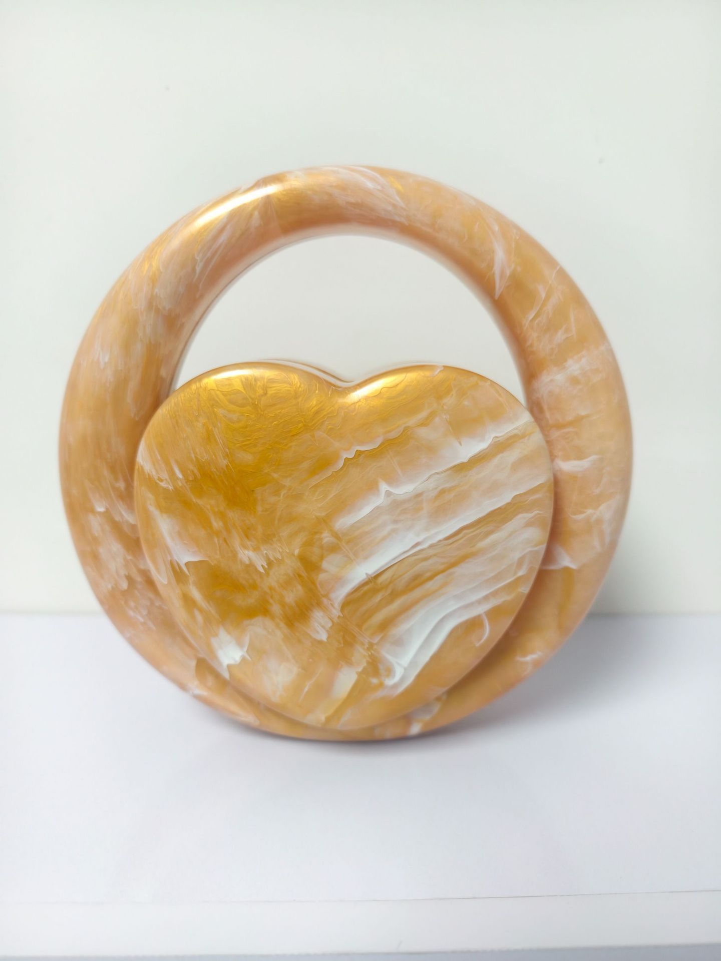Cœur Marbré Marbled Heart Evening Clutch