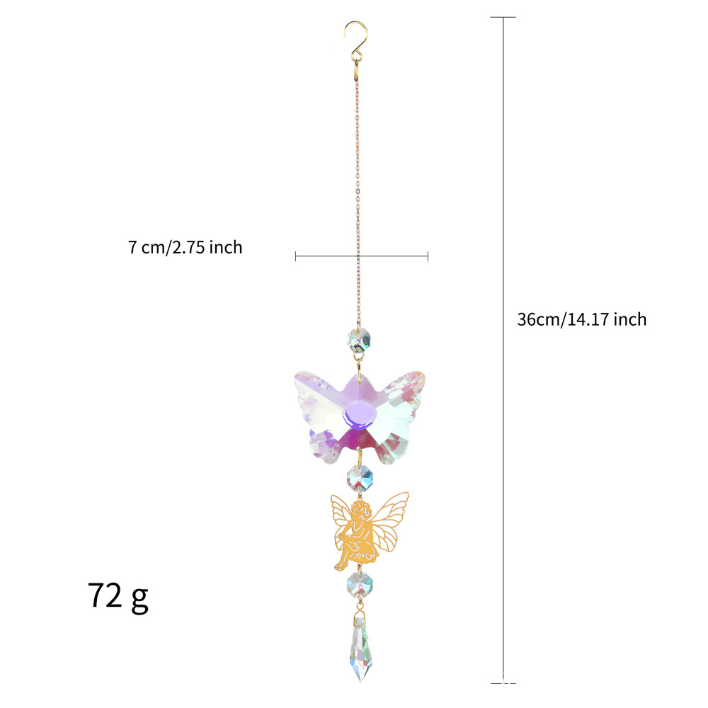 Title 2, Window Decoration Large Crystal Butterfly Bee A...