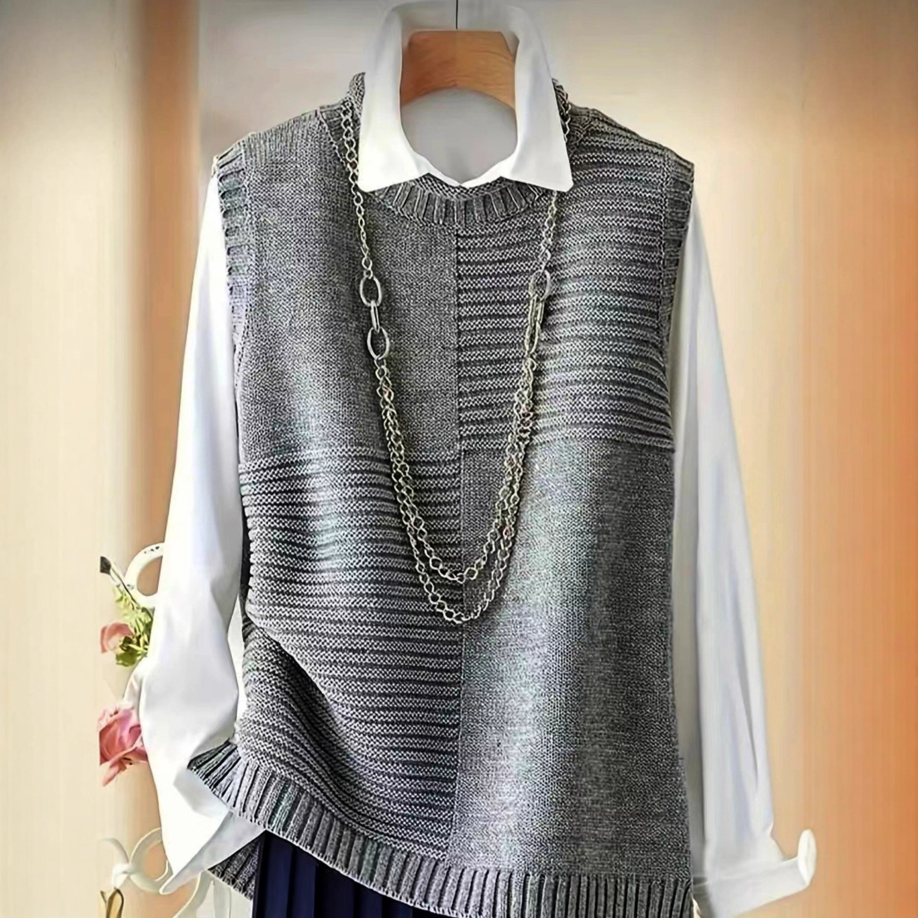 Womens Elegant Sleeveless Knitted Vest Top