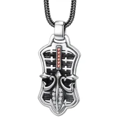 925 Sterling Silver Pendant Boat Anchor Tag - Pendant - View 1
