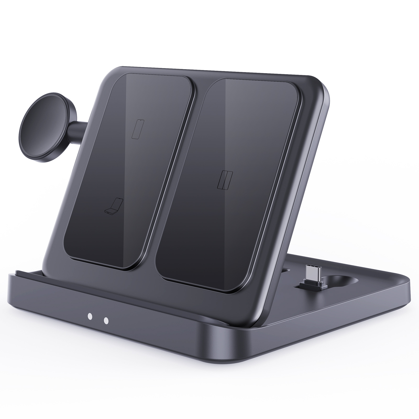 Three-in-one Wireless Charger Foldable Desktop Bracket - Image 9