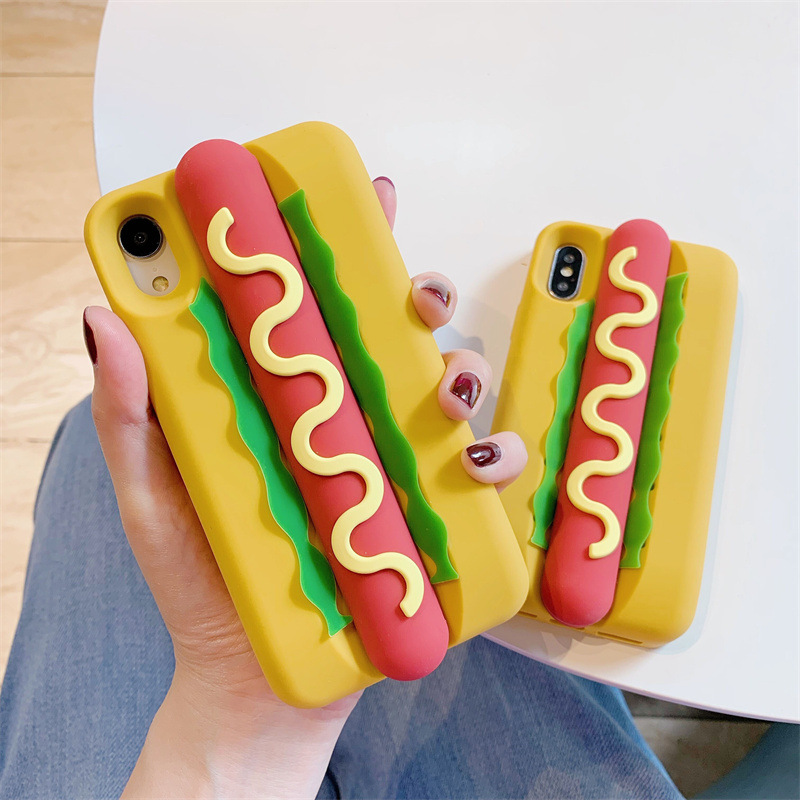 Husă rezistentă la cădere pentru carcasa telefonului pentru cârnați 3D Creative