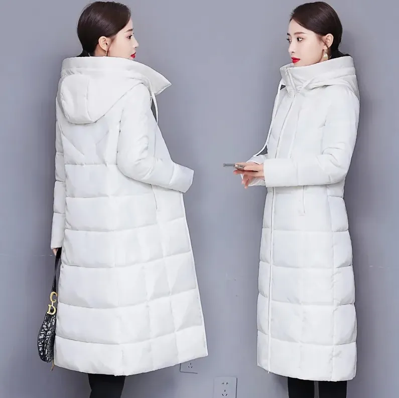 Women's Down Thick Slim Fit Jacket - White