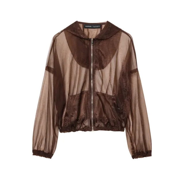 Spring New Women's Casual Loose Design Long sleeved Jacket Coat Brown - Shop at LoveMi